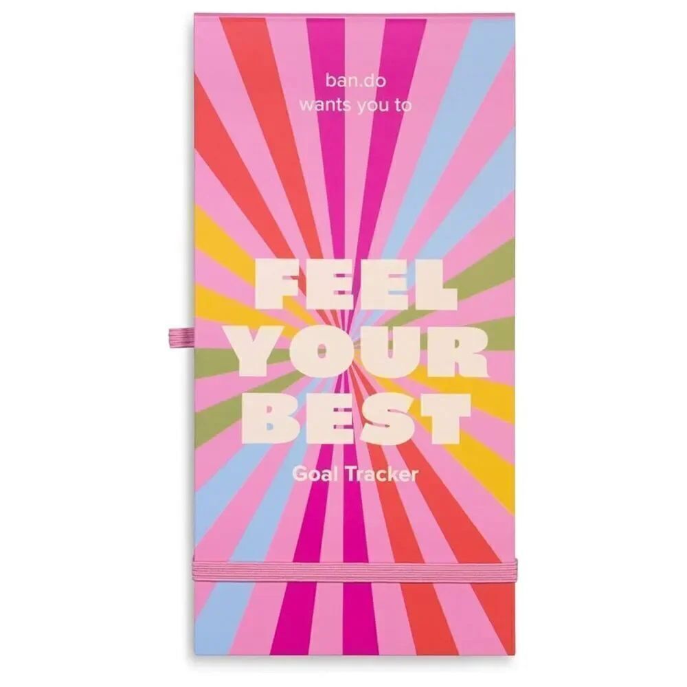 ban.do Good Intentions Goal & Habit Tracker Notepad – 80 Pages, Pink, NWT
